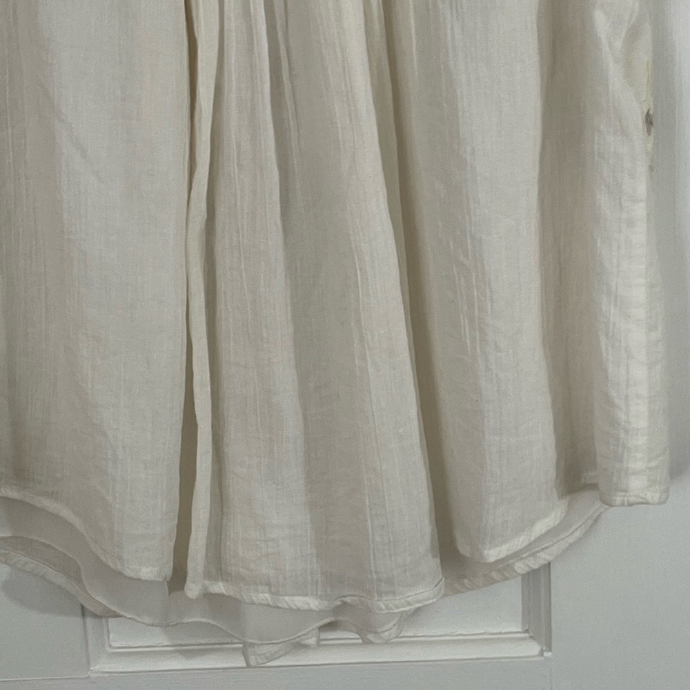 Hazel Anthropologie Boho Women’s Floral Embroidered Blouse Small Cottagecore - Picture 7 of 12